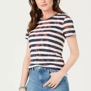 Lucky Brand Cotton Ombré-Striped T-Shirt